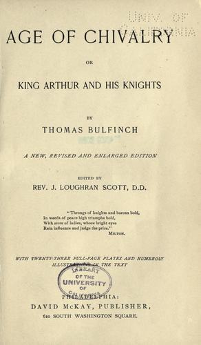 Cover of Age of chivalry; or, King Arthur and his knights