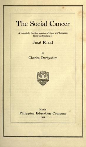 Cover of Noli Me Tangere