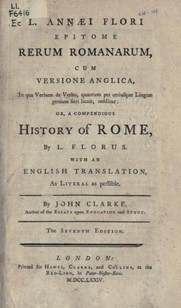 Cover of Epitome rerum Romanarum