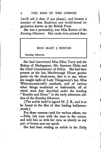 Cover of The Old Man in the Corner