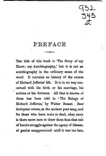 Cover of The story of my heart