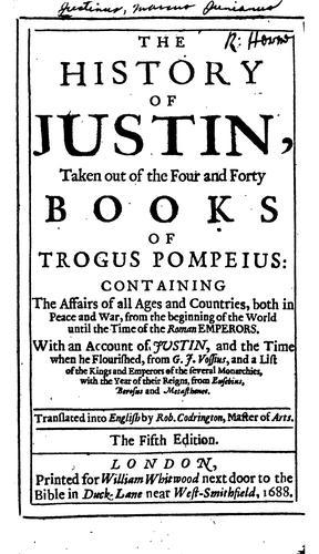 Cover of Historiae Philippicae