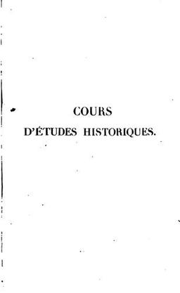 Cours d'études historiques