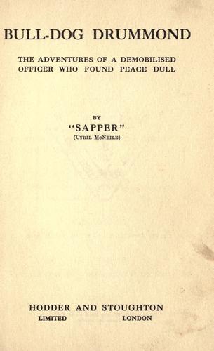 Cover of Bulldog Drummond