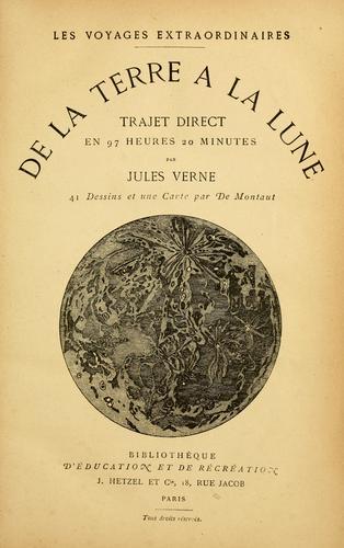 Cover of De la terre à la lune