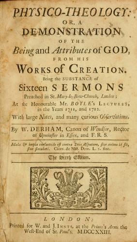 Cover of Physico-theology