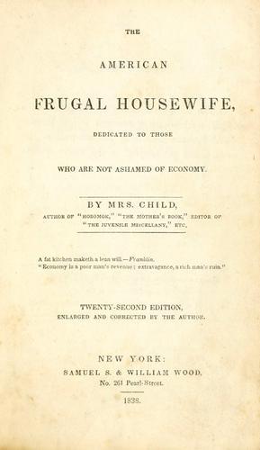 Cover of Frugal housewife