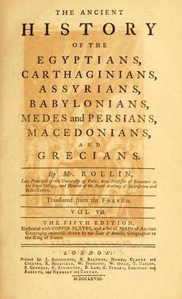 Cover of Histoire ancienne des Égyptiens, des Carthaginois, des Assyriens, des Babyloniens, des Medes, et des Perses, des Macedoniens, des Grecs