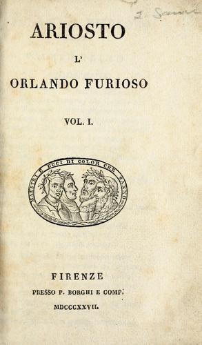 Cover of L' Orlando furioso