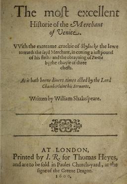 Cover of The Merchant of Venice