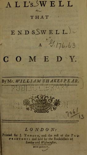 Cover of All's Well That Ends Well