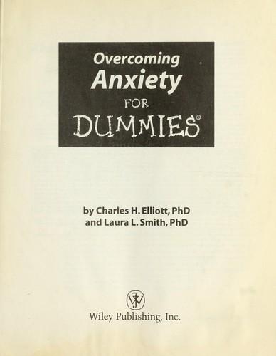 Cover of Overcoming Anxiety for Dummies