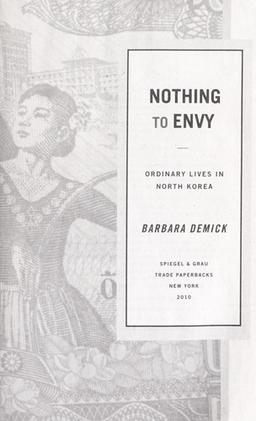 Cover of Nothing to envy