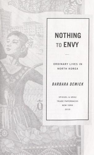 Cover of Nothing to envy