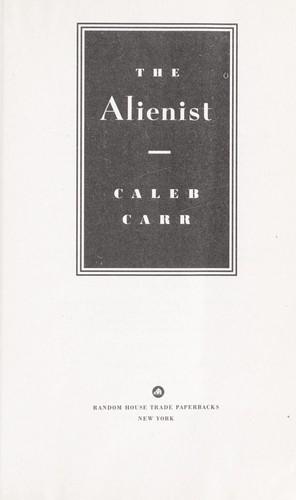 Cover of The alienist