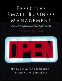 Cover of Effective small business management
