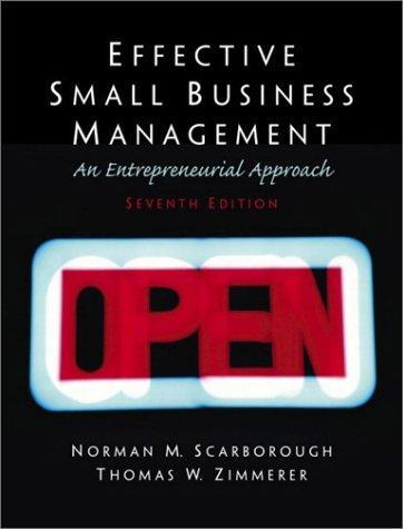 Cover of Effective small business management