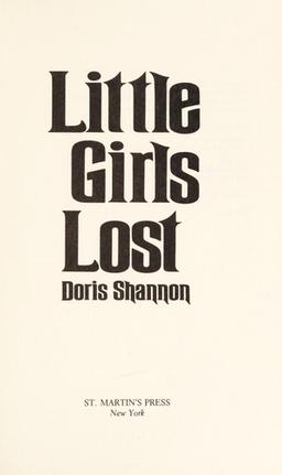 Cover of Little girls lost