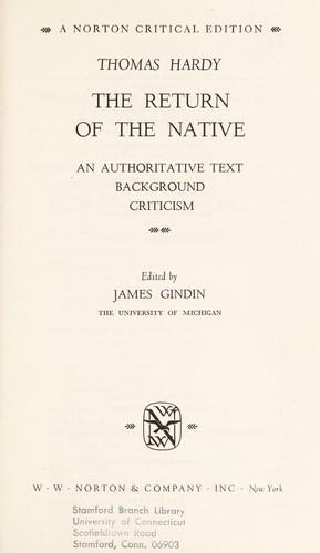 Cover of The Return of the Native