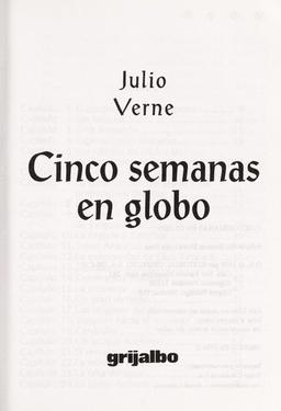 Cover of Cinq semaines en ballon