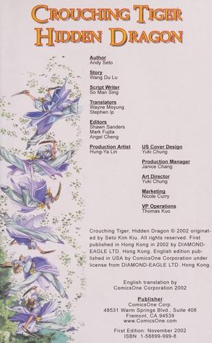 Cover of Crouching tiger, hidden dragon