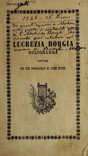 Cover of Lucrezia Borgia