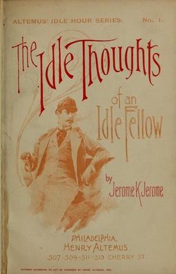 Cover of Idle Thoughts of an Idle Fellow