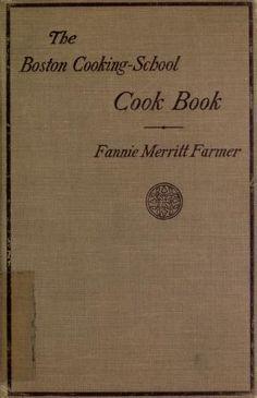 Cover of Boston Cooking-School cook book