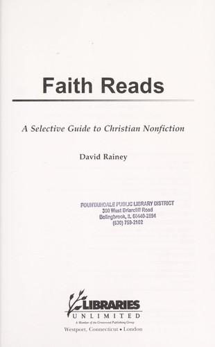 Cover of Faith reads