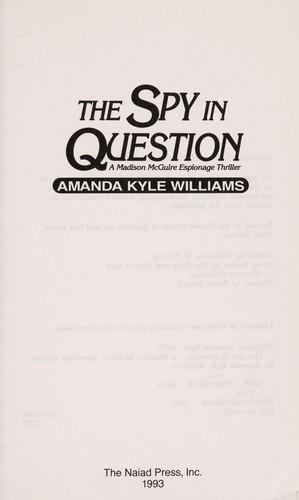 Cover of The spy in question