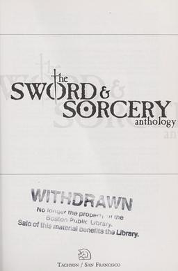 Cover of The sword and sorcery anthology