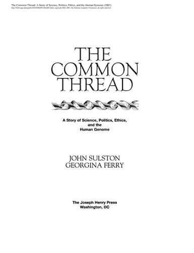 Cover of The common thread