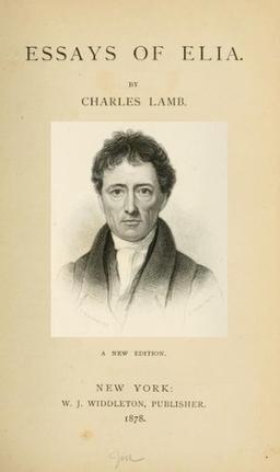 Cover of The Essays of Elia