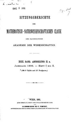 Sitzungsberichte der Philosophisch-historischen Classe