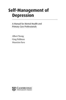 Cover of Self-management of depression