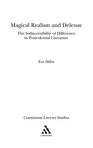 Cover of Magical realism and Deleuze