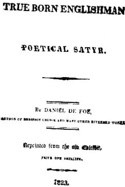 Cover of The True-Born Englishman