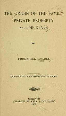 Cover of Der Ursprung der Familie, des Privateigenthums und des Staats