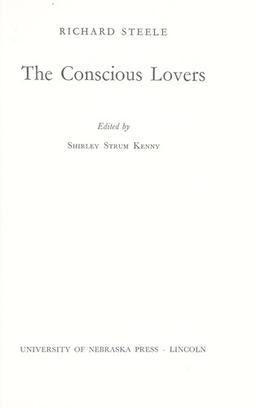 Cover of The conscious lovers
