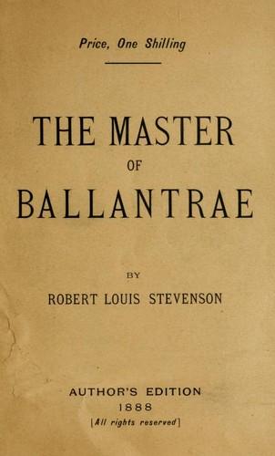 Cover of The master of Ballantrae